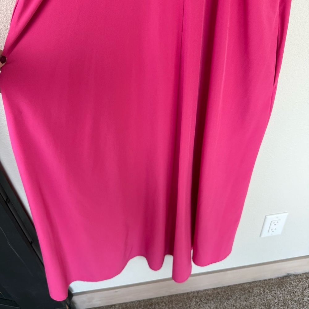 Athleta Presidio Sleeveless Racerback Dress Lightweight High-Low Hot Pink Small - Picture 12 of 12